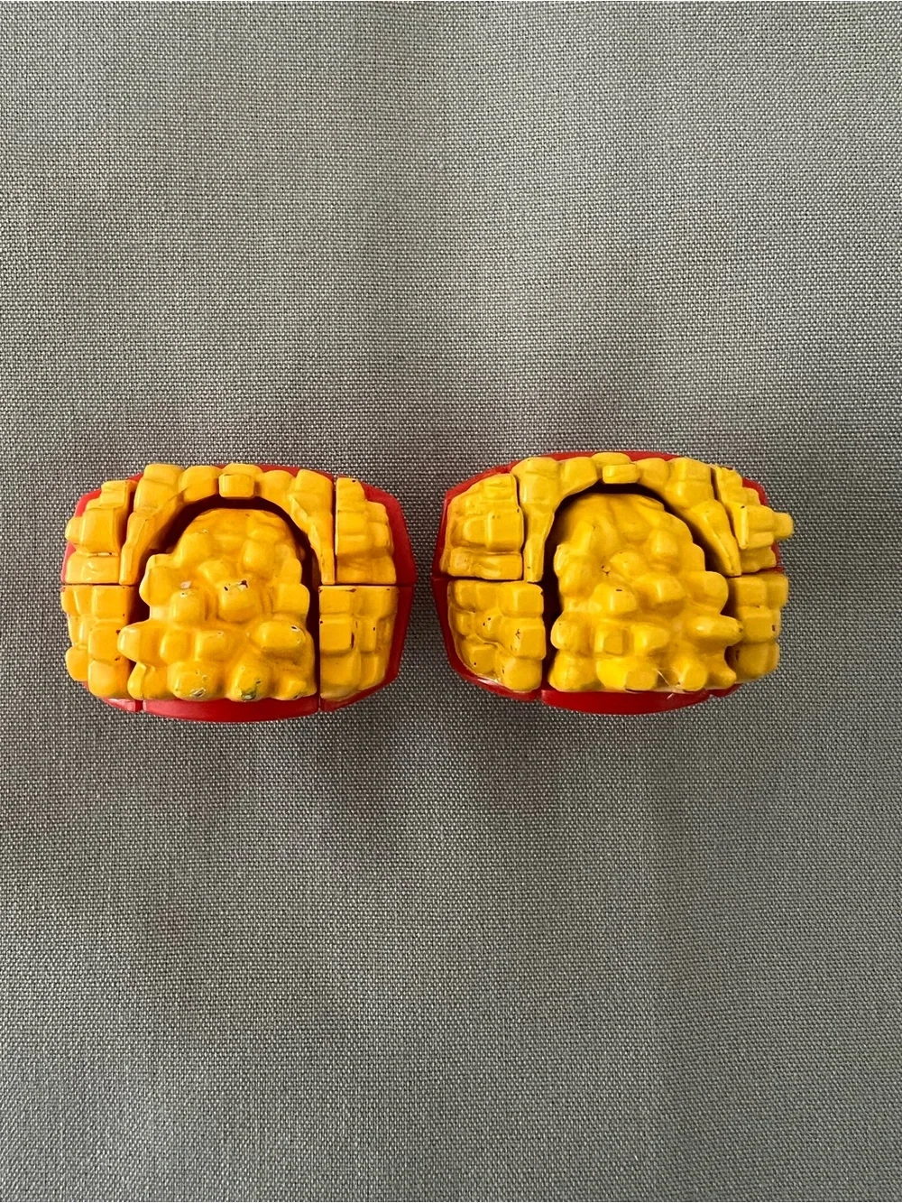 1990 McDonald's Fries Transformer Toy Kids Happy Meal - lot of 2